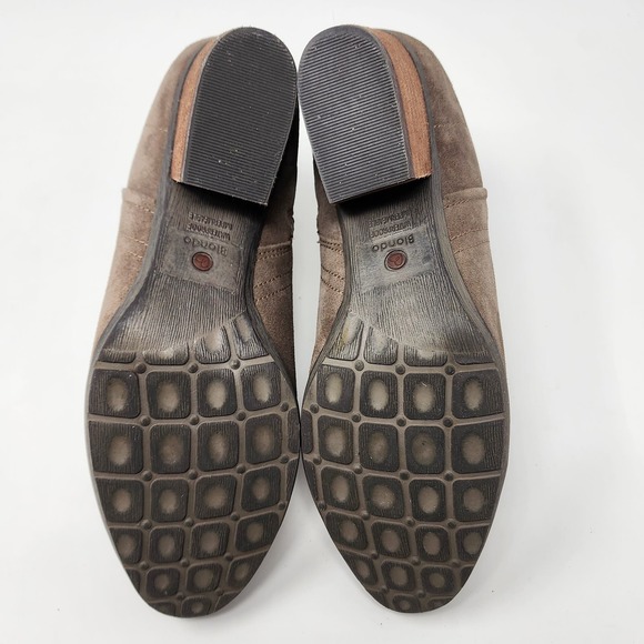 Blondo Booties Women's 8.5M Villa Taupe Waterproof Ankle Side Zip Lined Comfort - Picture 9 of 12